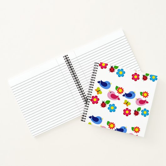 Carnet Oiseaux et fleurs printemps (Intérieur)