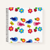 Carnet Oiseaux et fleurs printemps (Devant)