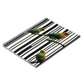 Carnet Oiseaux et lignes verticales (Côté gauche)