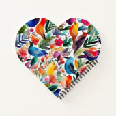 Carnet Oiseaux floraux colorés (Dos)