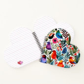 Carnet Oiseaux floraux colorés (Intérieur)