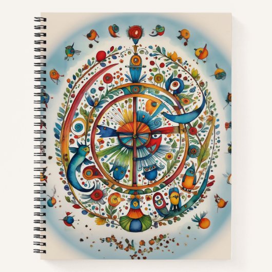 Carnet Oiseaux lunaires en Harmonie (Devant)