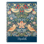 Carnet Oiseaux mignons, Thief fraise Art Vintage, Nom (Devant)