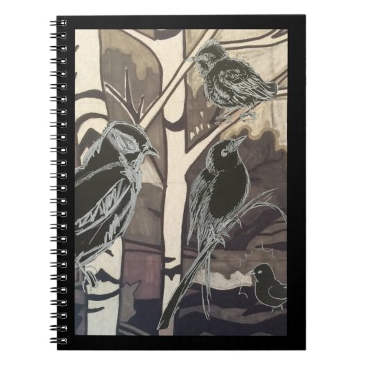 Carnet Oiseaux noirs (Devant)