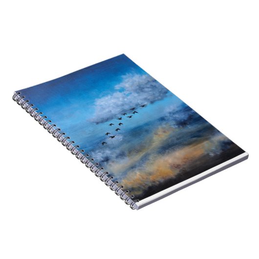 Carnet Oiseaux Nuages Automne Ciel Ornithologue Nature Ch (Côté Droit)
