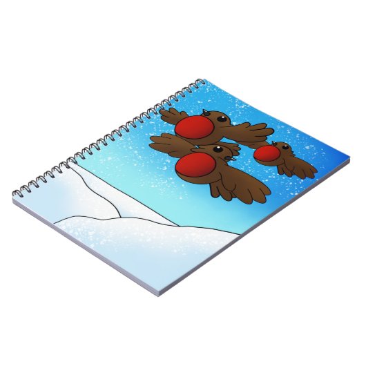 Carnet Oiseaux Robin de Noël (Côté gauche)