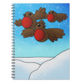 Carnet Oiseaux Robin de Noël (Devant)