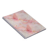 Carnet Oiseaux roses blush doré (Côté Droit)