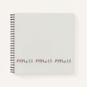 Carnet Oiseaux Rustiques Simples Sur Un Fil (Devant)