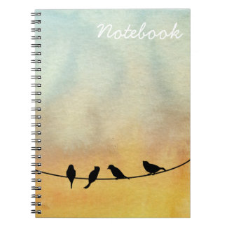 Carnet Oiseaux sur fil