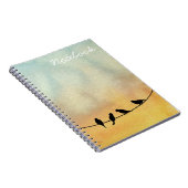 Carnet Oiseaux sur un fil (Côté Droit)