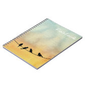 Carnet Oiseaux sur un fil (Côté gauche)