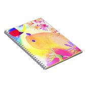 Carnet Oiseaux Tie-Dye Lumineux (Côté Droit)