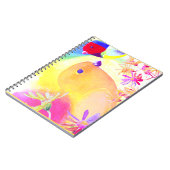 Carnet Oiseaux Tie-Dye Lumineux (Côté gauche)
