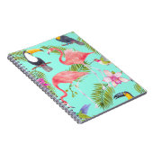 Carnet Oiseaux tropicaux : motif imperméable. (Côté Droit)