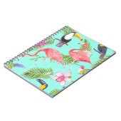 Carnet Oiseaux tropicaux : motif imperméable. (Côté gauche)