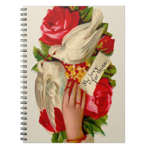 Carnet Oiseaux Vintage Amour Victorien Colombe Art Classi