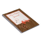 Carnet Oiseaux vintages Tourbillon de grains de bois (Côté Droit)