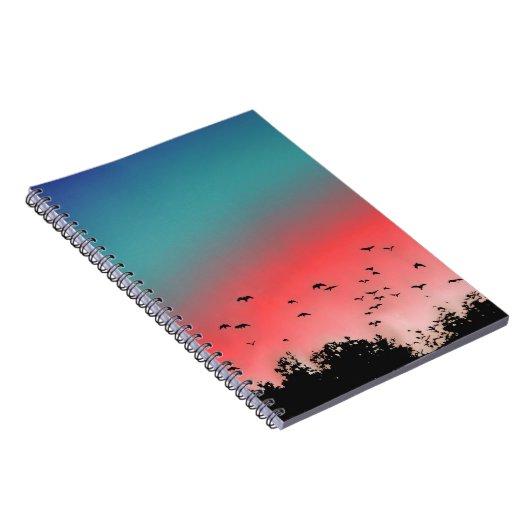 Carnet Oiseaux volant haut (Côté Droit)