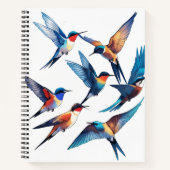 Carnet oiseaux volant librement (Devant)