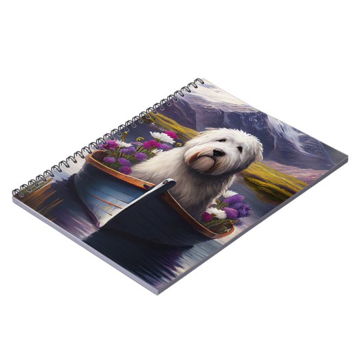 Carnet Old English Sheepdog sur Paddle : Une aventure Pit (Côté gauche)