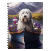 Carnet Old English Sheepdog sur Paddle : Une aventure Pit (Devant)