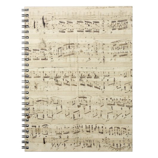 Carnet Old Music Notes (Devant)