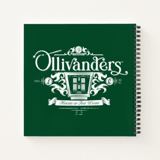 Carnet OLIVANDERS™ Makers of Fine Wands (Dos)