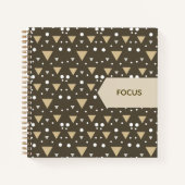 Carnet Olive Geometry Luxe (Devant)