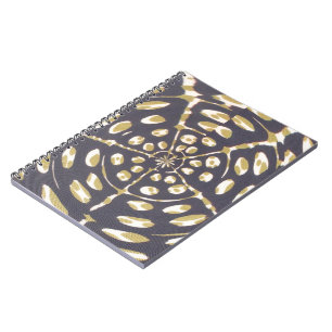 Carnet Olive Green Polka Point Radial Motif Art Imprimer