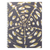 Carnet Olive Green Polka Point Radial Motif Art Imprimer (Devant)