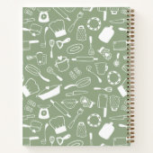 Carnet Olive Green White Main Drake Recettes de cuisine (Dos)