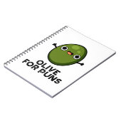 Carnet Olive Pour les Jeux de Mots Drôle de Fruit d'Olive (Côté gauche)