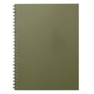 Carnet Olive vert Terre couleur solide Imprimer