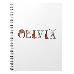 Carnet Olivia Cowboy Girl, Cowgirls occidentales, Fille