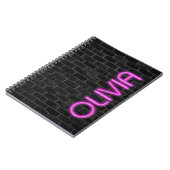 Carnet OLIVIA En Lumière Néon ROSE (Côté gauche)