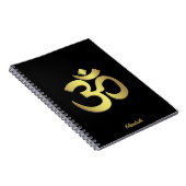 Carnet Om ( Aum ) Namaste yoga (Côté Droit)