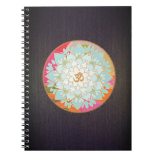 Carnet OM coloré Lotus Professeur de Yoga et de Méditatio