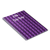 Carnet Ombre Abstrait à brouillard violet - personnalisab (Côté Droit)