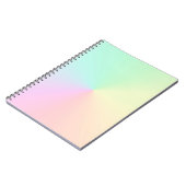 Carnet Ombre Arc-en-ciel Pastel émaillé de boue esthétiqu (Côté gauche)