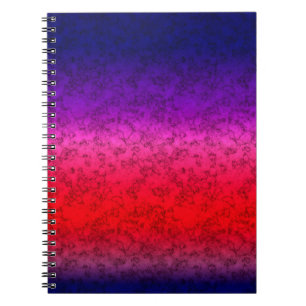 Carnet Ombre bleu-rouge