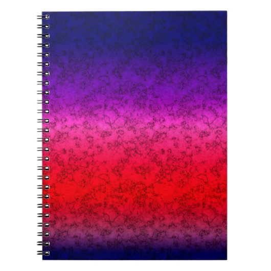 Carnet Ombre bleu-rouge (Devant)