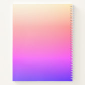 Carnet Ombre couleur rose et pourpre de fond (Dos)