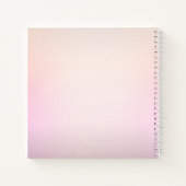 Carnet Ombre de fond de couleurs douces (Dos)
