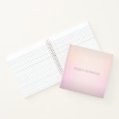 Carnet Ombre de fond de couleurs douces (Intérieur)