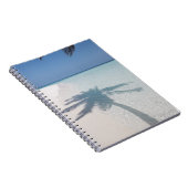 Carnet Ombre d'un palmier sur une plage d'île déserte (Côté Droit)