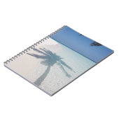 Carnet Ombre d'un palmier sur une plage d'île déserte (Côté gauche)