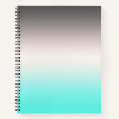 Carnet Ombre gris turquoise (Devant)