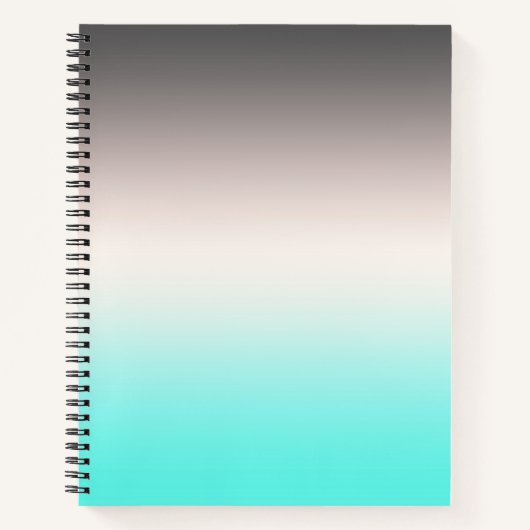 Carnet Ombre gris turquoise (Devant)