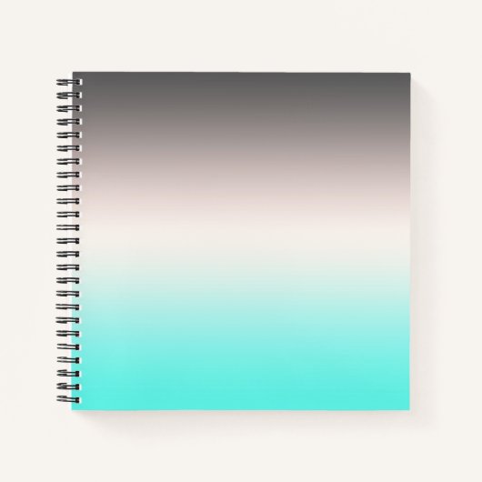 Carnet Ombre gris turquoise (Devant)